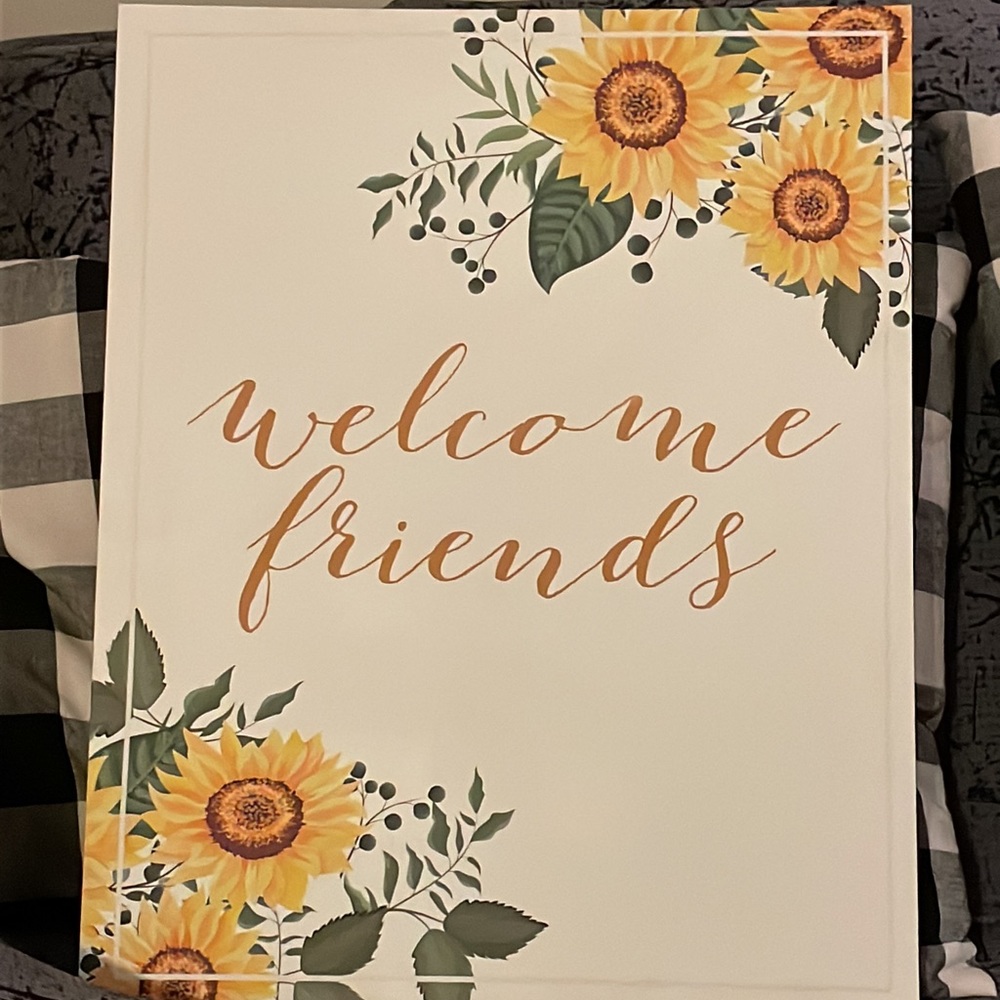 Sunflower wall decor
